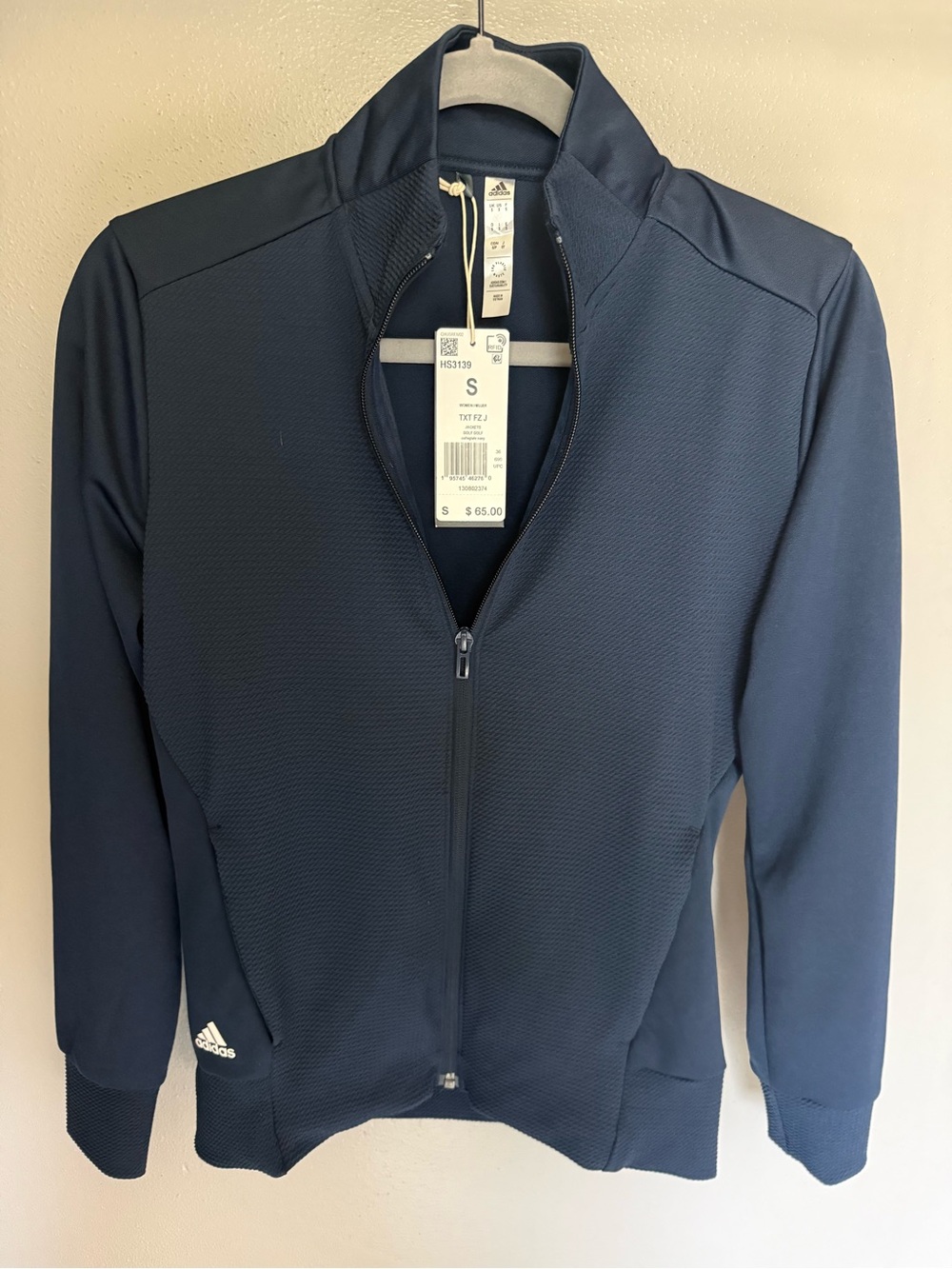 NWT Women's Adidas Golf Jacket Navy Size Small
